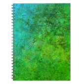 Rustikal Inspiriert Art Green Blue Notizblock (Vorderseite)