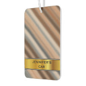 Rustikal Inspiriert Streifen Muster und Name Autolufterfrischer (Links)