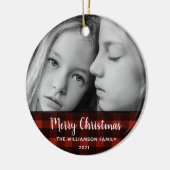 Rustikal Kariert 2 Foto Essbare Weihnachtsschmuck (Links)