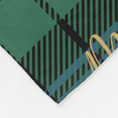 Rustikal Kariert Campbell Merry und Bright Tartan Fleecedecke (Ecke)