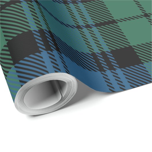 Rustikal Kariert Elegante Campbell Geschenkpapier (Rolleneckpunkt)