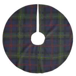 Rustikal Kariert Elegante Klassik Holiday Tartan Polyester Weihnachtsbaumdecke