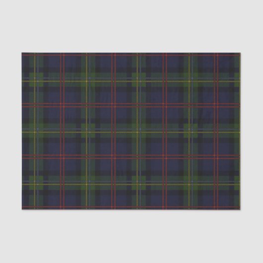 Rustikal Kariert Elegante Klassik Holiday Tartan Seidenpapier (Vorderseite)