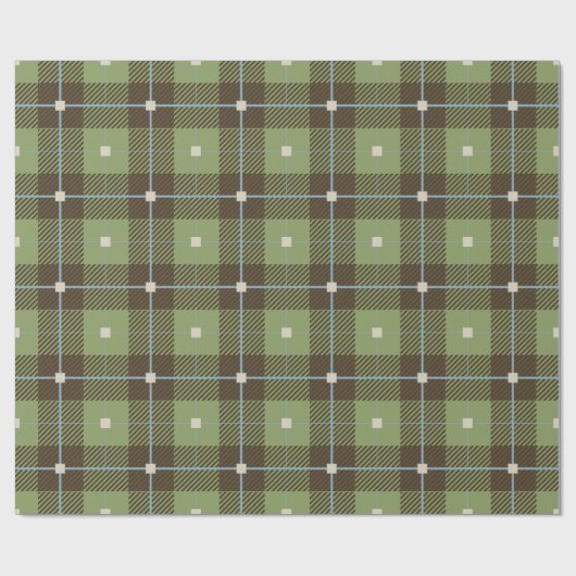 rustikal Kariert Geschenkpapier (Flach)