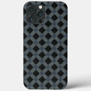 Rustikal kariert mit grauem Ton und samtig Case-Mate iPhone Hülle