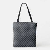 Rustikal kariert mit grauem Ton und samtig Tasche (Rückseite)