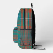 Rustikal Kariert Orange Wilson Tartan Bedruckter Rucksack (Rechts)