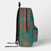 Rustikal Kariert Orange Wilson Tartan Bedruckter Rucksack (Links)