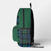 Rustikal Kariert Personalisiert Campbell Tartan Bedruckter Rucksack (Rechts)