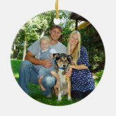 Rustikal Kariert UNSERE NEUE ZUHAUSE (oder anderer Keramik Ornament (Hinten)