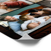 Rustikal Kundenspezifisches Familie Foto Poster (Ecke)