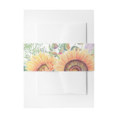 rustikal | Land Sonnenblumen Malerei Einladungsbanderole (Vorderseite Beispiel)