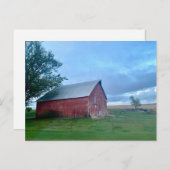 Rustikal Landschaftlich Not leidender alter Stall Postkarte (Vorne/Hinten)