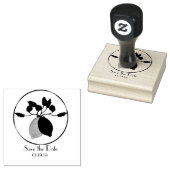 Rustikal Lemon Save the Date Hochzeit Initial Gummistempel (Stempel)