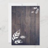 Rustikal Ließ das Abenteuer zu beginnen. Einladung (Rückseite)