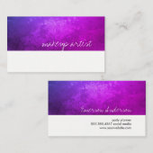 rustikal / Lila Visitenkarte (Vorne/Hinten)