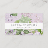 Rustikal Lilac | Lavendel-Visitenkarte Visitenkarte (Vorderseite)