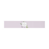 Rustikal Lilac | Lavender Monogram Wedding Einladungsbanderole (Flach)