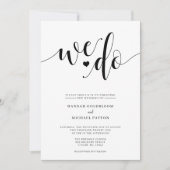 Rustikal machen wir Hochzeitseinladung Einladung (Vorderseite)