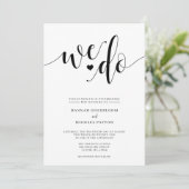 Rustikal machen wir Hochzeitseinladung Einladung (Stehend Vorderseite)