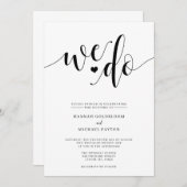 Rustikal machen wir Hochzeitseinladung Einladung (Vorne/Hinten)