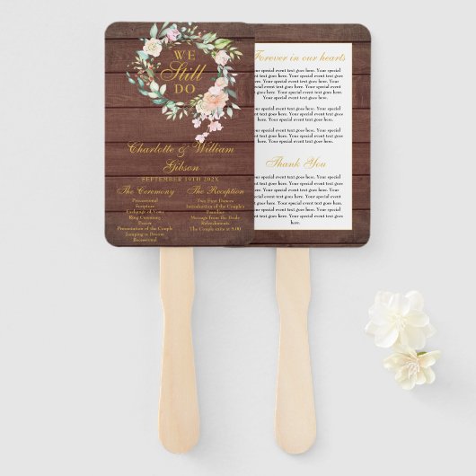 Rustikal machen wir immer noch ein Programm zur Er Fächer (Vorne und Hinten)