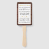 Rustikal machen wir immer noch ein Programm zur Er Fächer (Rückseite)