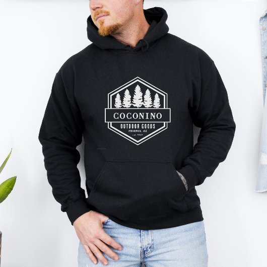 Rustikal Männlicher Wald Berge Outdoor Hoodie