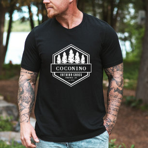 Rustikal Männlicher Wald Berge Outdoor T-Shirt