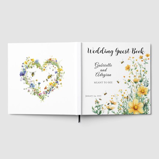 Rustikal Meant to Bee Gästebuch (Voll)