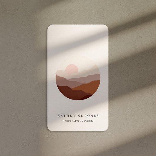 Rustikal Minimalistisch Boho Visitenkarte