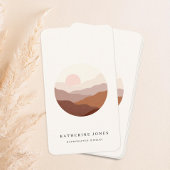Rustikal Minimalistisch Boho Visitenkarte