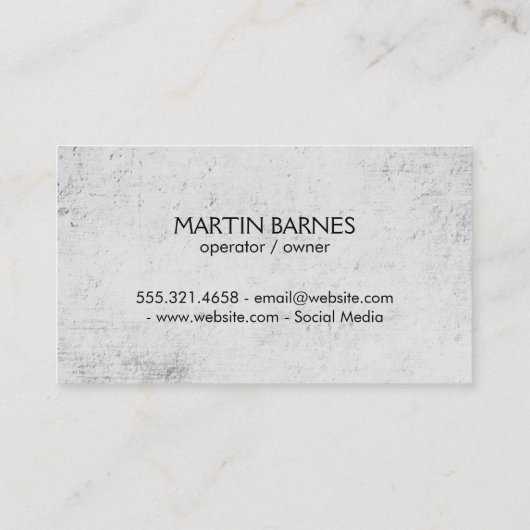 Rustikal mit Weinflasche Visitenkarte (Rückseite)