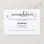 Rustikal modern machen wir Hochzeitsreisekarte Begleitkarte (Vorderseite)