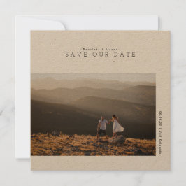 Rustikal modern Minimalistisch | Hochzeitstag Save The Date