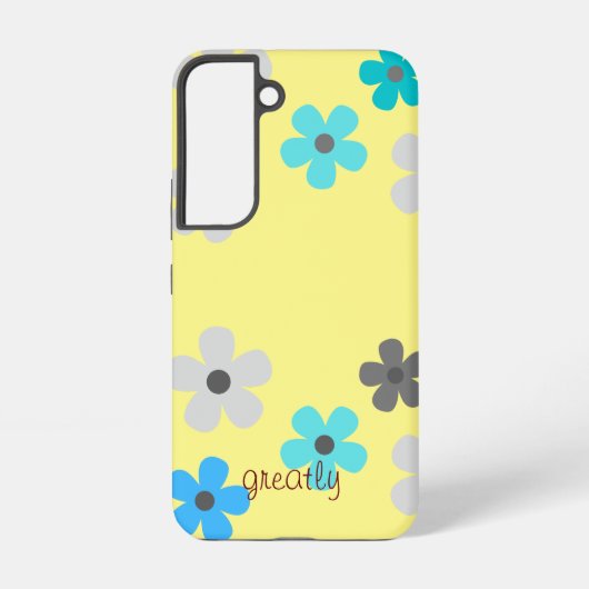 Rustikal, modern und blumenreich samsung galaxy hülle (Rückseite)