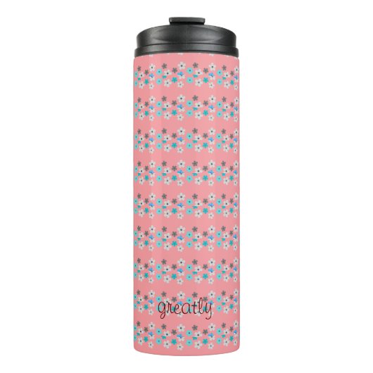Rustikal, modern und blumenreich thermosbecher (Vorderseite)