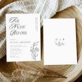 Rustikal Moderne Nacht vor dem Probe Abendessen Einladung