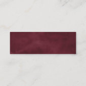 Rustikal Moody Floral | Website-Karten für Hochzei Mini Visitenkarte (Rückseite)