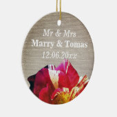 Rustikal Mr. & Mrs Save the Date Ornament (Rechts)