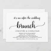 Rustikal nach dem Hochzeitsfeiern Einladung (Vorne/Hinten)