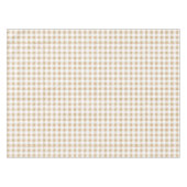 Rustikal neutral Beige Gingham Buffalo Kariert Tischdecke (Vorderseite (Horizontal))