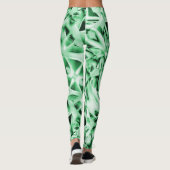 Rustikal oder nicht, grün weiß, seltsam, verdreht leggings (Rückseite)