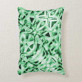 Rustikal oder nicht, weißgrüne, bizarre Schnittwun Dekokissen