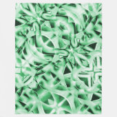 Rustikal oder nicht, weißgrüne, bizarre Schnittwun Fleecedecke (Vorderseite)