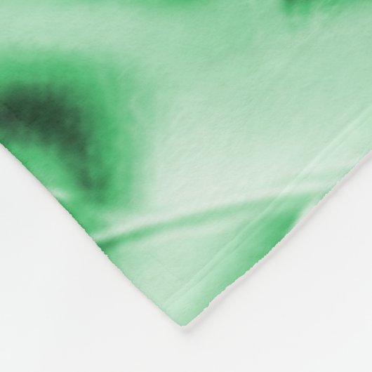 Rustikal oder nicht, weißgrüne, bizarre Schnittwun Fleecedecke (Ecke)