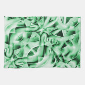 Rustikal oder nicht, weißgrüne, bizarre Schnittwun Geschirrtuch (Horizontal)