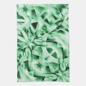 Rustikal oder nicht, weißgrüne, bizarre Schnittwun Geschirrtuch (Vertikal)