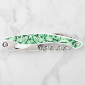 Rustikal oder nicht, weißgrüne, bizarre Schnittwun Kellnermesser (Vorderseite)