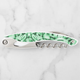 Rustikal oder nicht, weißgrüne, bizarre Schnittwun Kellnermesser